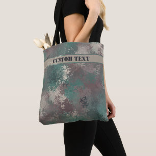 Sac fourre-tout Camo Woodland Biodanger avec texte