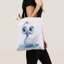Sac fourre-tout, canard blanc mignon