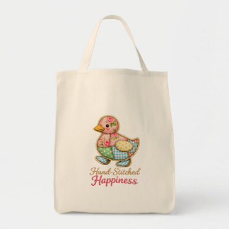 Sac fourre-tout canard patchwork – « Bonheur cousu