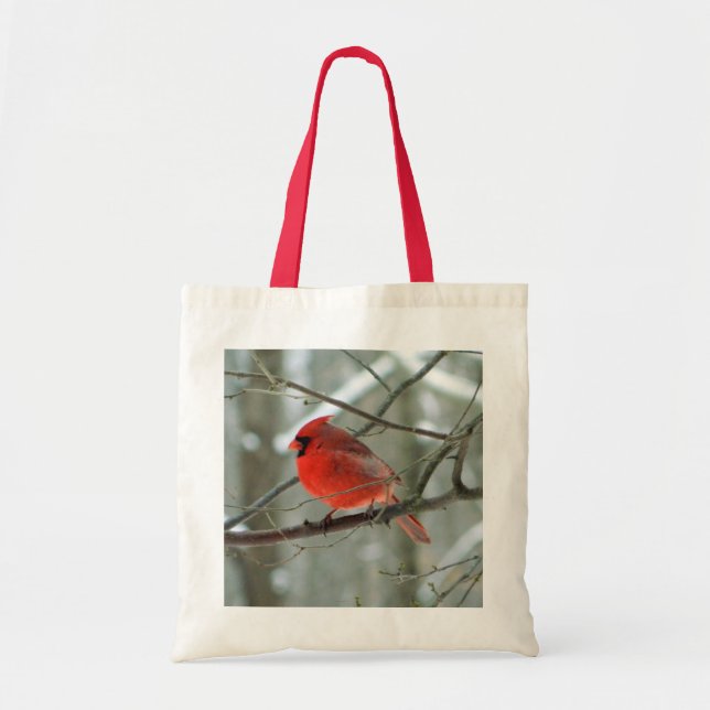 Sac fourre-tout cardinal rouge très enjoué (Devant)