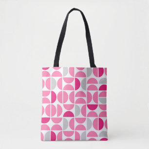Sac fourre-tout Carreaux rose du milieu du siècle