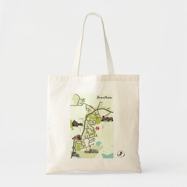 Sac fourre-tout Carte Brantham (Devant)