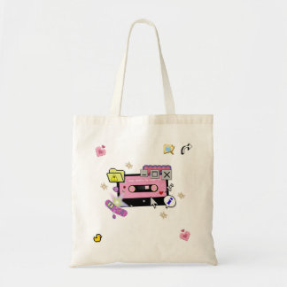 Sac fourre-tout cassette Cyber Pink