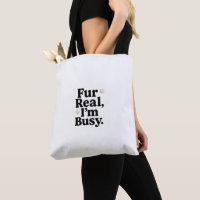 Sac fourre-tout chat drôle – "Pour de vrai, je sui