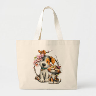 Sac fourre-tout chat et chien, fourre-tout mignon 