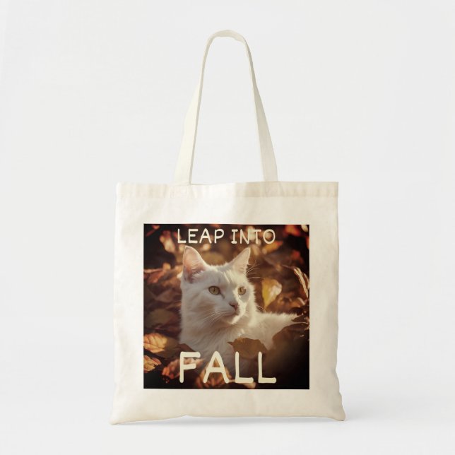 sac fourre-tout Chat "Leap In Fall" (Devant)