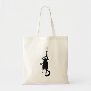 Sac fourre-tout chat noir mignon Sac de courses