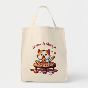 Sac fourre-tout chat pizza Meow & Munch