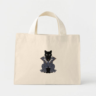 Sac fourre-tout Chat Reine Bleu Batik