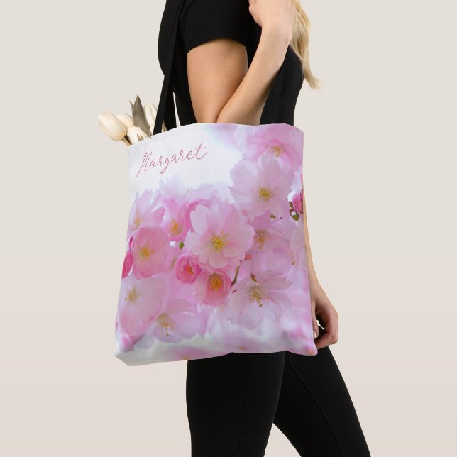 Sac fourre-tout Cherry Blossom personnalisé (De près)