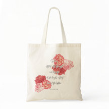 Sac fourre-tout chrétien floral