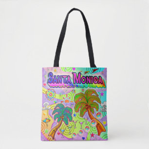 Sac fourre-tout cible de vacances père Noël Monica