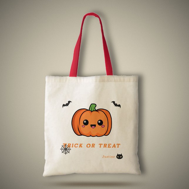 Sac fourre-tout Citrouille d'Halloween (Halloween Cute Pumpkin Tote Bag)