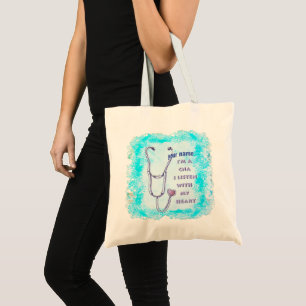 Sac fourre-tout CNA Infirmière coeur nom personnal
