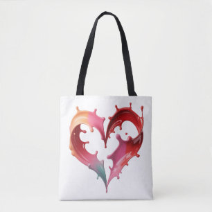 Sac fourre-tout Cœur Pastel