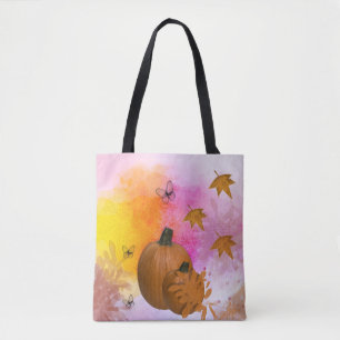 Sac fourre-tout Collage citrouille