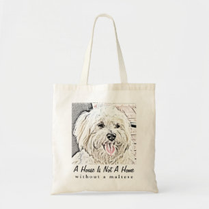 Sac fourre-tout collectable à chiot maltais