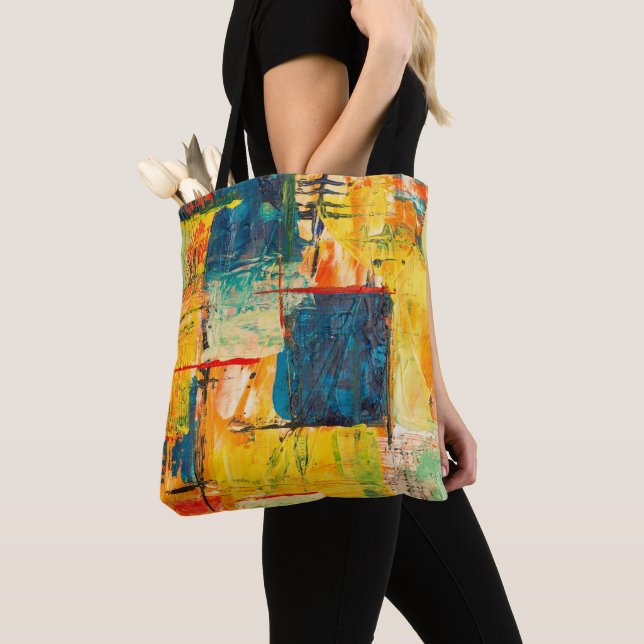 Sac fourre-tout coloré (De près)