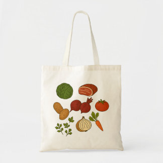 Sac fourre-tout commercial réutilisable avec légum