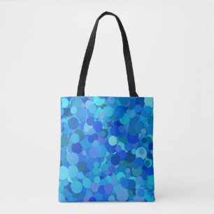 sac fourre-tout confetti à points bleus