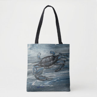 Sac fourre-tout côtier de crabe bleu marine