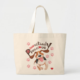 Sac fourre-tout courant précieux à chien de beag
