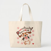 Sac fourre-tout courant précieux à chien de beagle