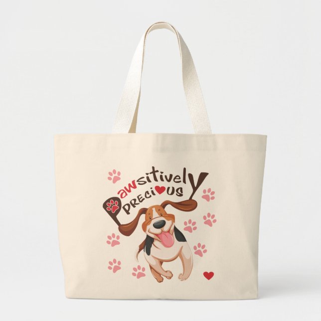 Sac fourre-tout courant précieux à chien de beagle (Devant)