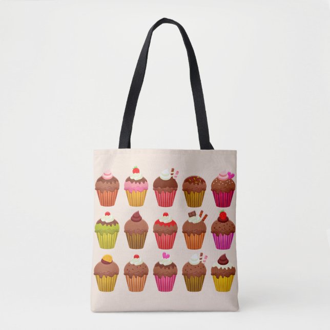 sac fourre-tout cupcakes (Devant)