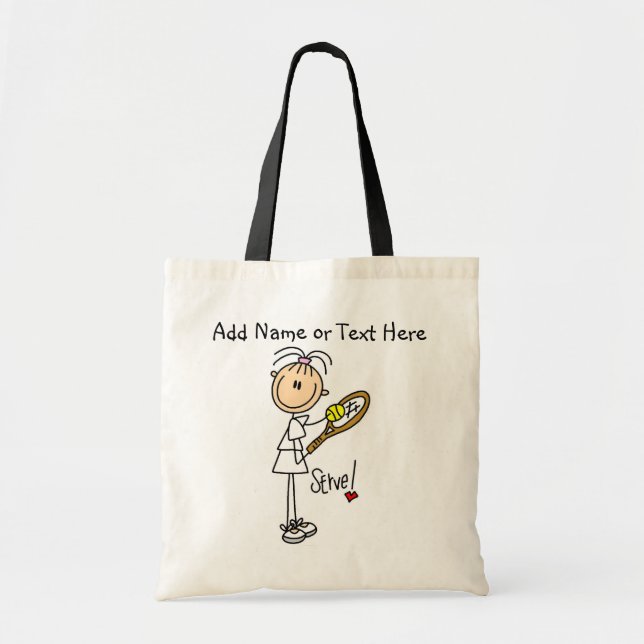 Sac fourre-tout customisé à service de tennis (Devant)