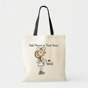 Sac fourre-tout customisé à tennis d'amour de la