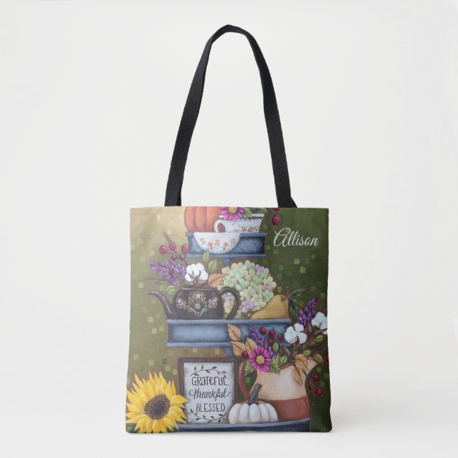 Sac fourre-tout customisé reconnaissant, (Devant)