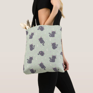Sac fourre-tout Cute Grey Cat Sage