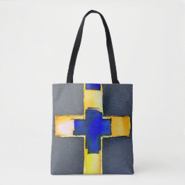 Sac fourre-tout Cyan et Gold Cross