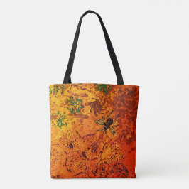 Sac fourre-tout d'abeilles miel