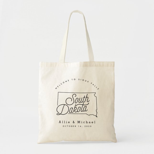 Sac fourre-tout d'accueil du Mariage du Dakota du  (Devant)