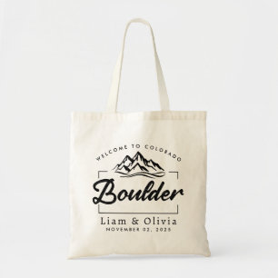 Sac fourre-tout d'accueil Mariage de Boulder Color
