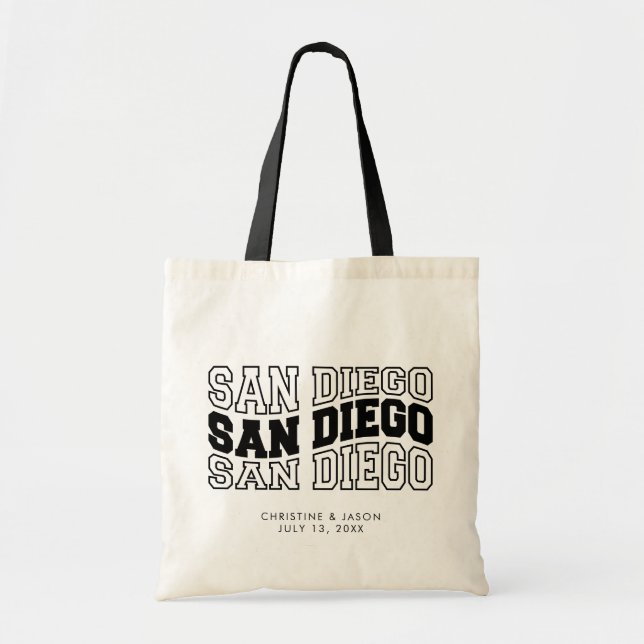 Sac fourre-tout d'accueil Mariage de San Diego (Devant)
