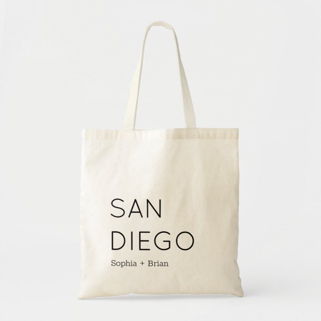 Sac fourre-tout d'accueil Mariage Sandiego (Devant)