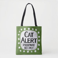 Sac fourre-tout d'alerte de chat