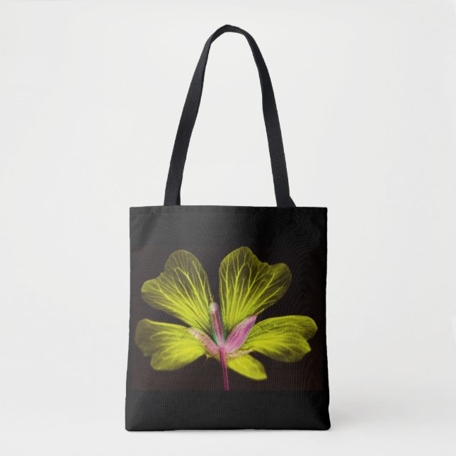 Sac fourre-tout d'alimentation à fleurs jaunes (Devant)