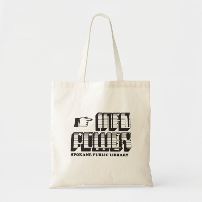 Sac fourre-tout d'alimentation vintage Info (Devant)