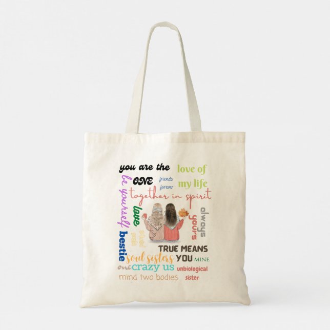 sac fourre-tout d'amis | cadeau pour elle | cadeau (Dos)