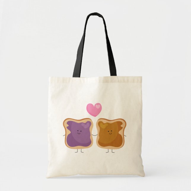 Sac fourre-tout d'amour du beurre d'arachide et de (Devant)