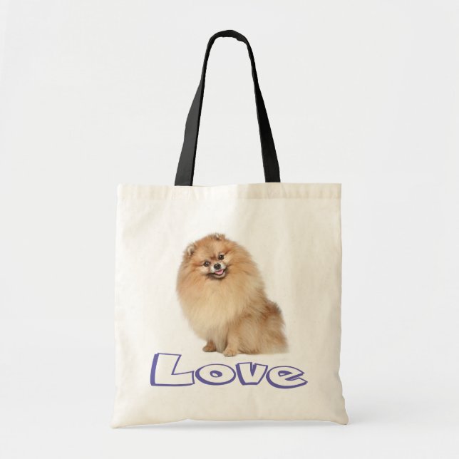 Sac fourre-tout d'amour du Chien à chiots de Pomér (Devant)