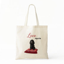 Sac fourre-tout d'amour pour chien adopté