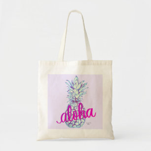 Sac fourre-tout d'ananas violet Aloha