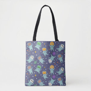 Sac fourre-tout d'animaux spatiaux