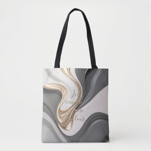 Sac fourre-tout dans graphique abstrait élégant (Devant)