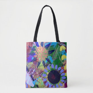 Sac fourre-tout dans la conception des fleurs Abst
